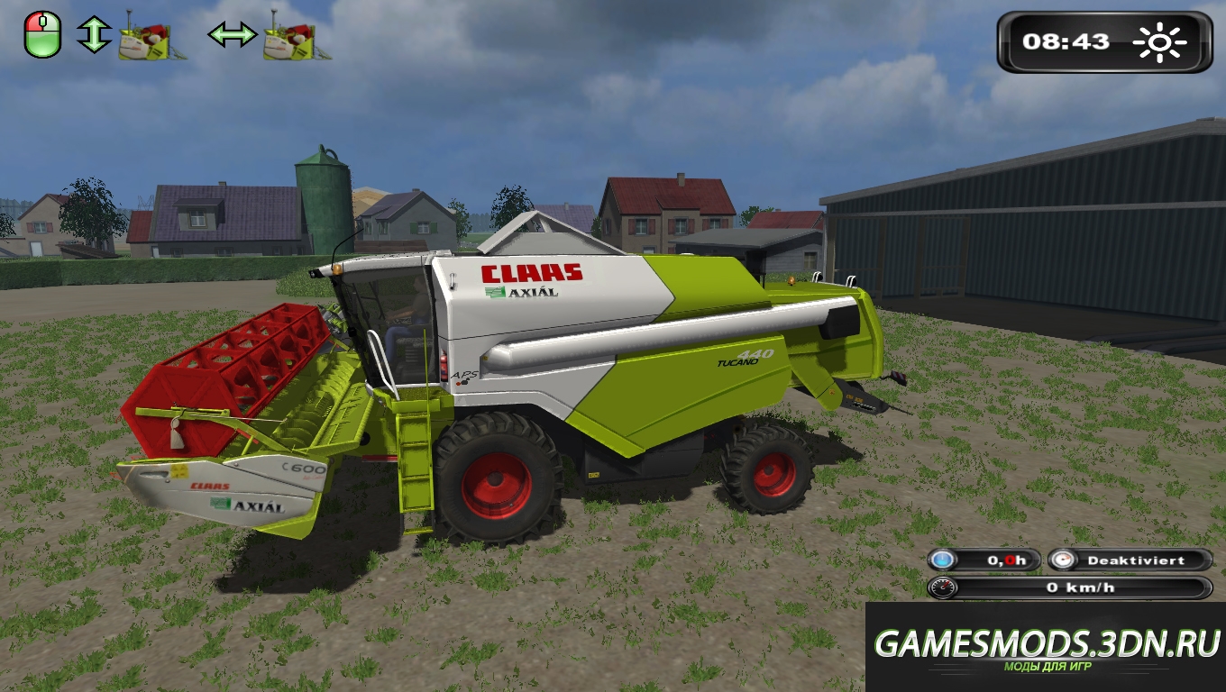 Мод "Комбайн Claas Tucano 440" для Landwirtschafts Simulator 2011 / LS 2011 